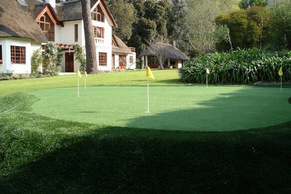 Austin backyard putting green